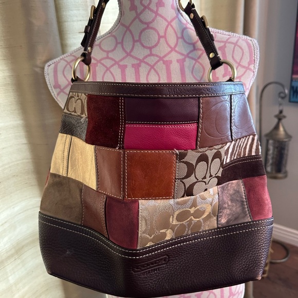 Coach Multicolor Patchwork Shoulder Bag - Picture 1 of 6